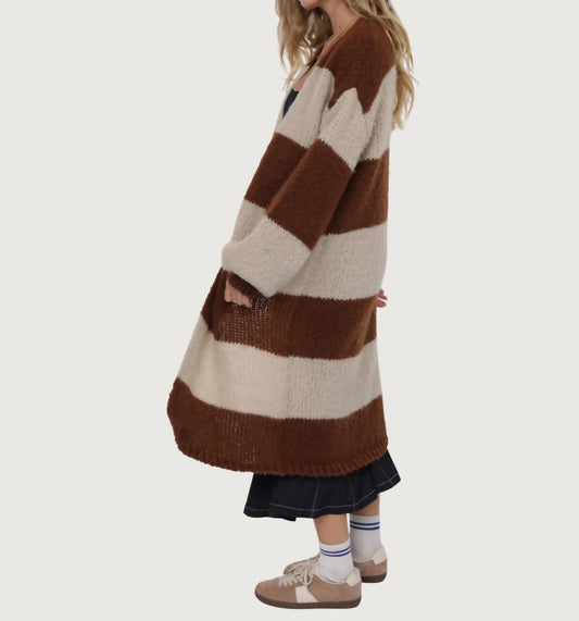 Sage The Label - Suki Stripe Duster Cardigan