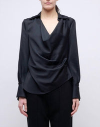 Simkhai - Symone Long Sleeve Cowl Neck Top