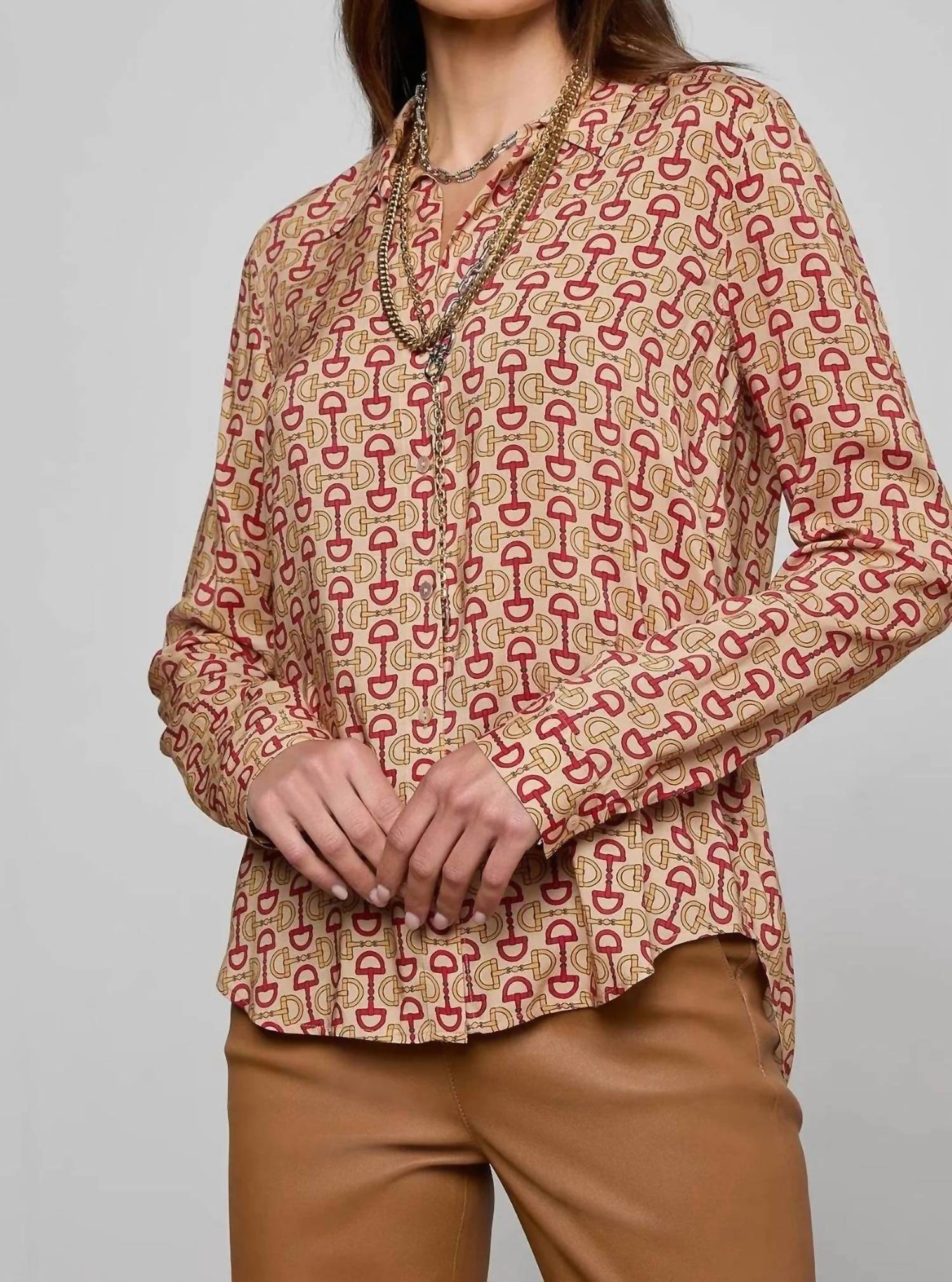 L'Agence - Holly Button Down Blouse