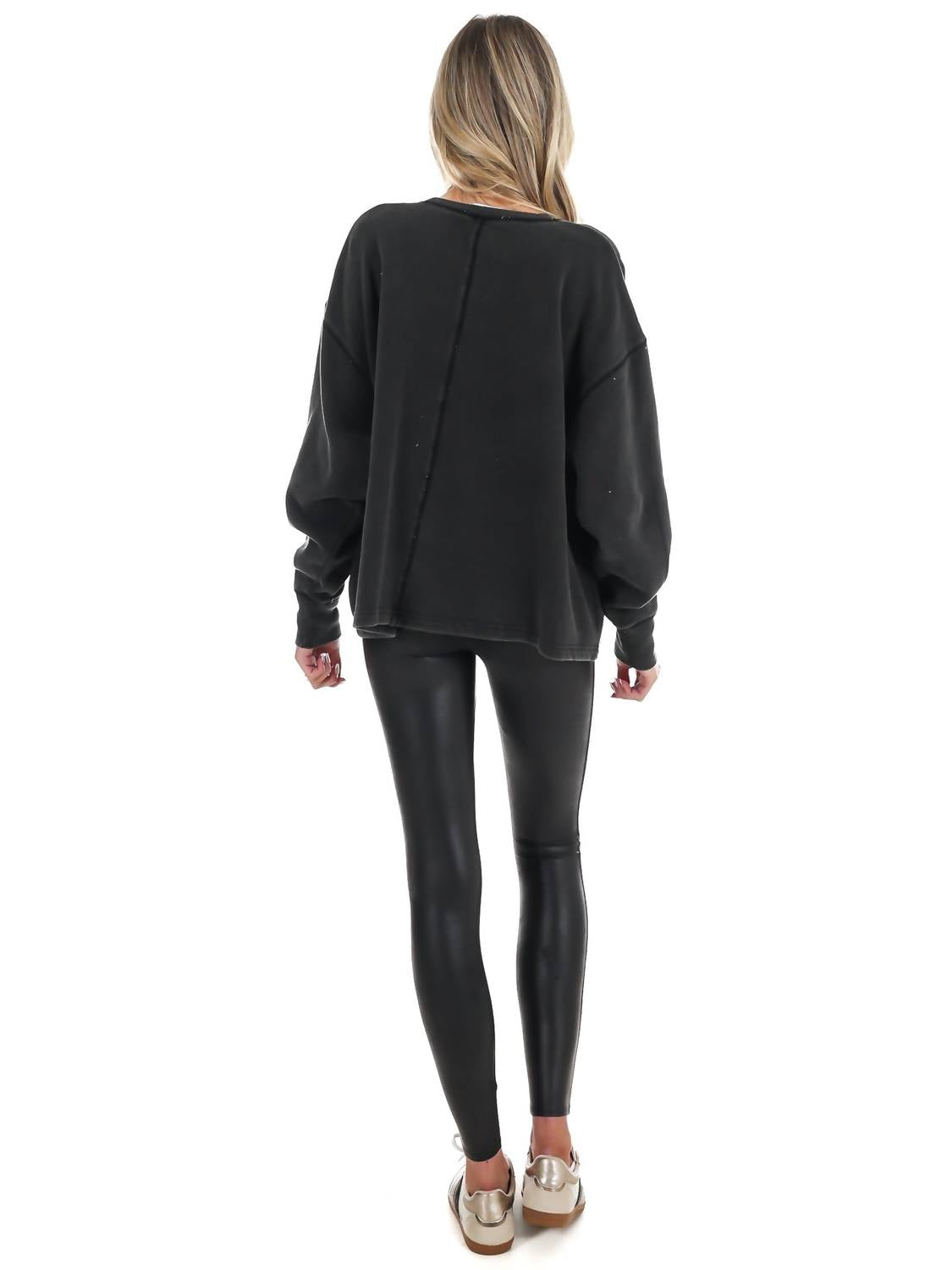 Hyfve - Urban Fade Oversized V-Neck Sweatshirt