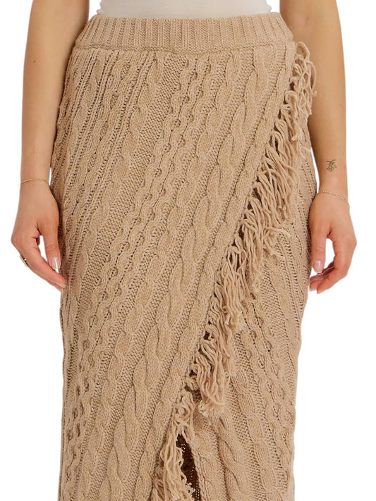 Something Navy - Cable Knit Sweater Skirt