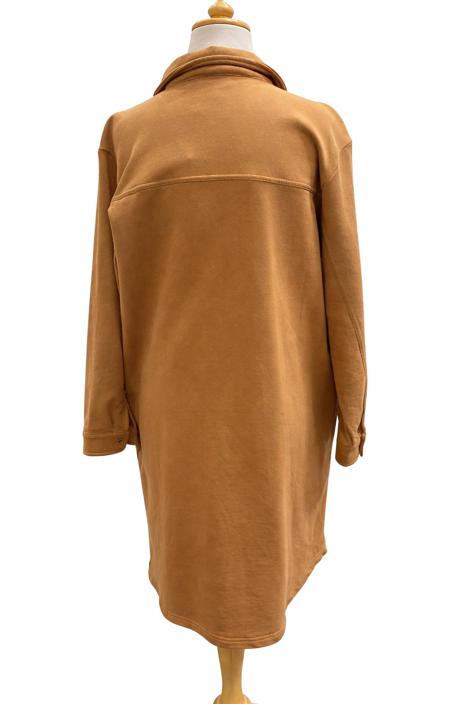 FDJ Women's Button front jacket in butter rum - women's jacket - detail view