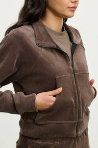 Velvet By Graham & Spencer - Claire Velour Jacket