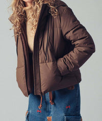 Urban Daizy - Women's Cozy Hooded Puffer Jacket