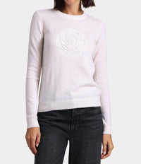 Minnie Rose - Embossed Rose Logo Crew Sweater