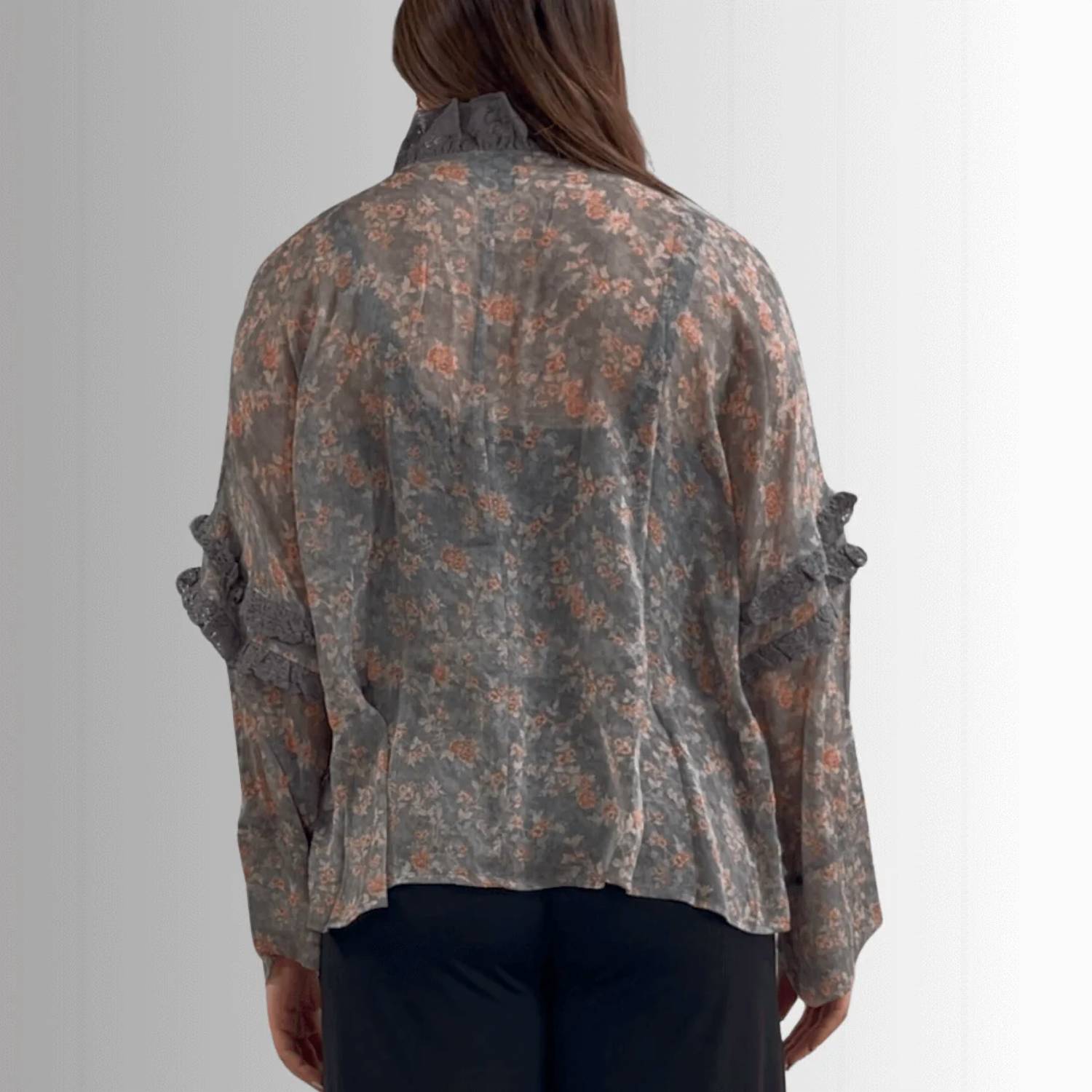 Jaded Gypsy - Chiffon Studded Detail Cardigan