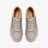 Clarks Women's Nalle Lace Sneakers in stone nubuck - women's sneaker - view 6