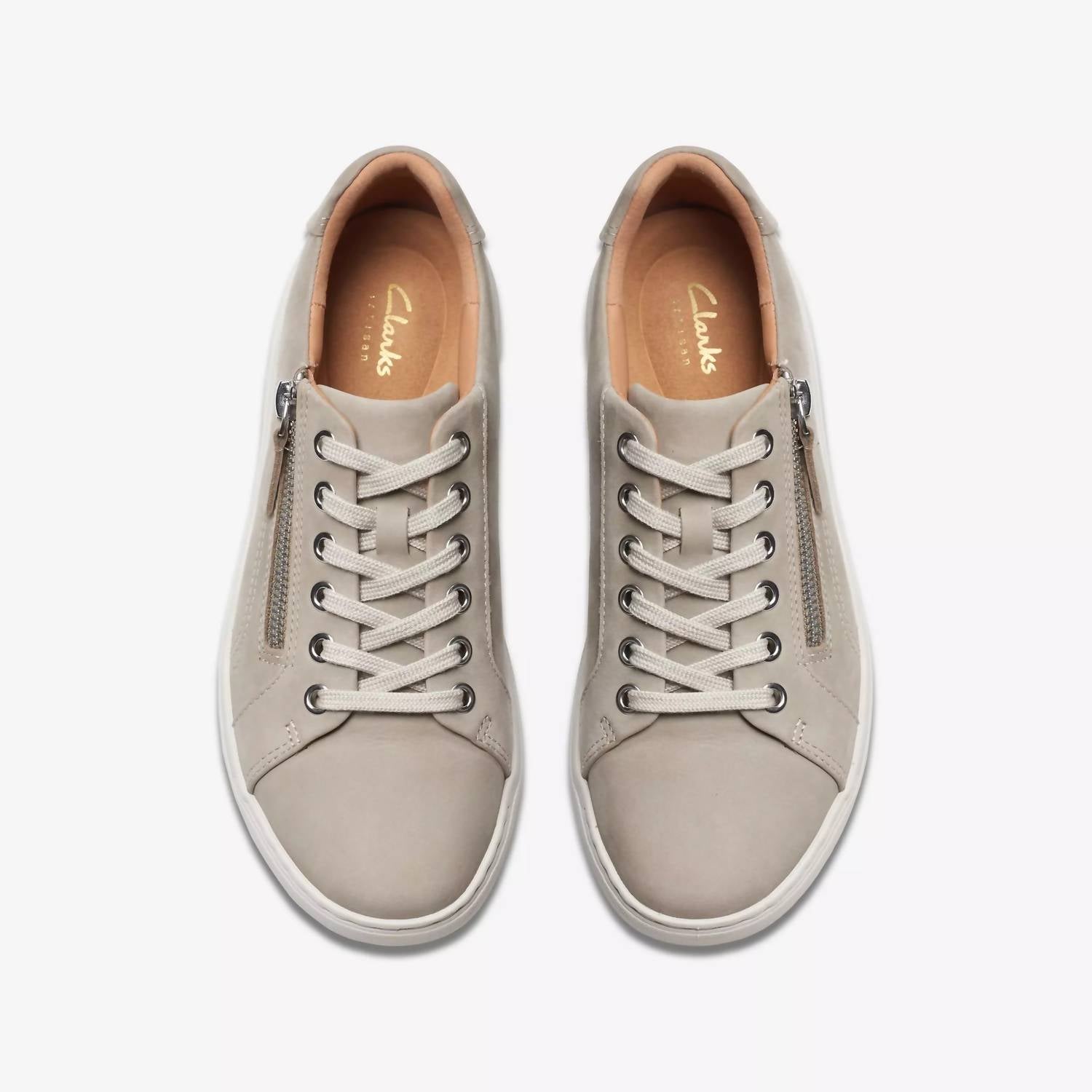 Clarks Women's Nalle Lace Sneakers in stone nubuck - women's sneaker - view 6