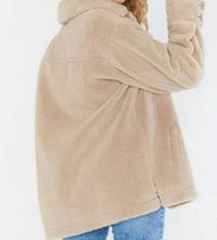 Show Me Your Mumu - Whistler Shirt Jacket Taupe Faux Fur