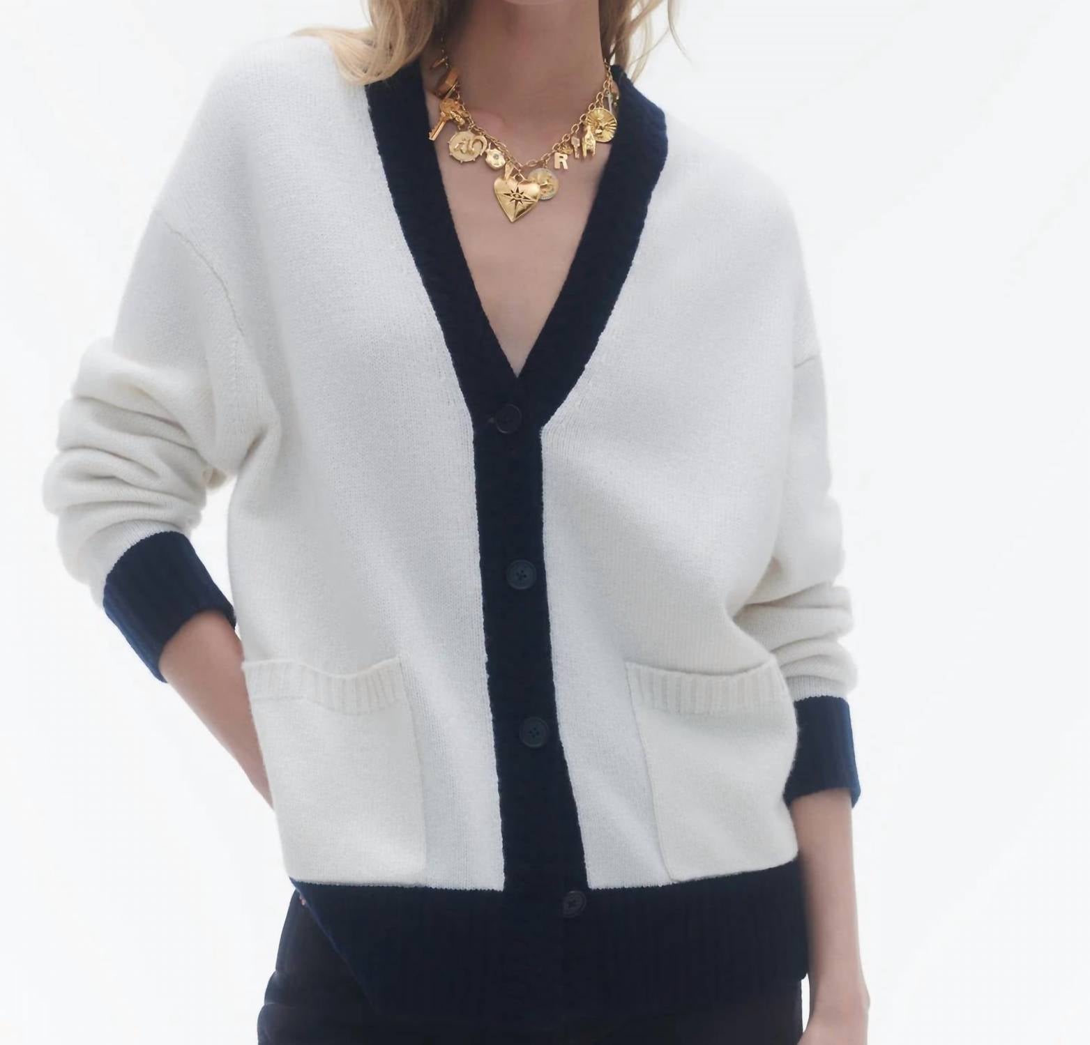 Guest In Residence - The Cardigan Colorblock Sweater