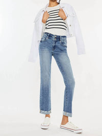Kancan - High Rise Slim Straight Jeans