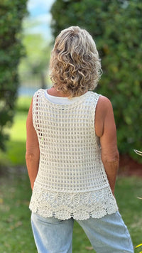 Coco + Carmen - Paula Crochet Tank Top