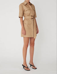 js71 Larsen Dress in khaki - women's dress - view 4