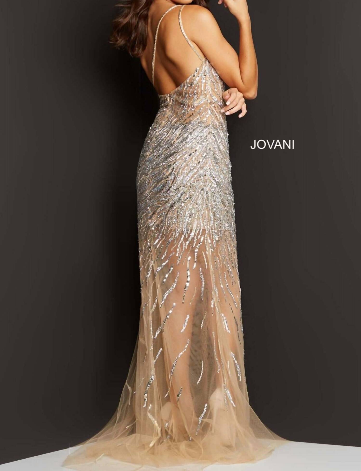 Jovani - One Shoulder Sequin Prom Dress