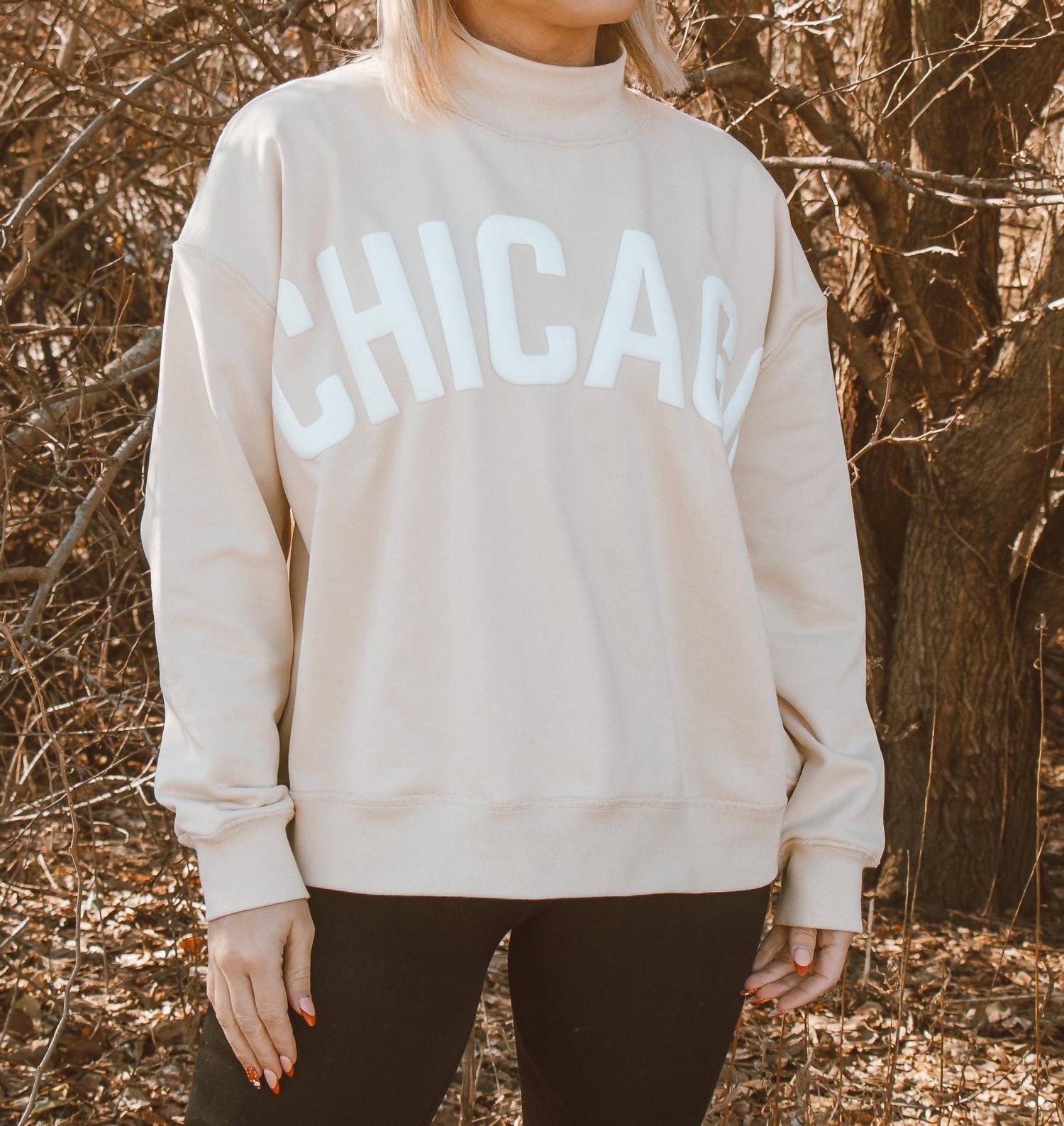 Better With Bubbli - Chicago High Mock Neck Sweater