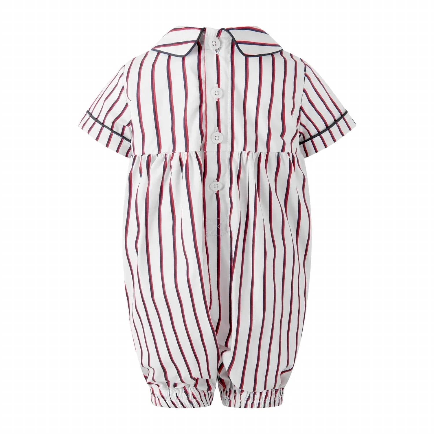 Rachel Riley - Kids' Sailboat Smocked Babysuit
