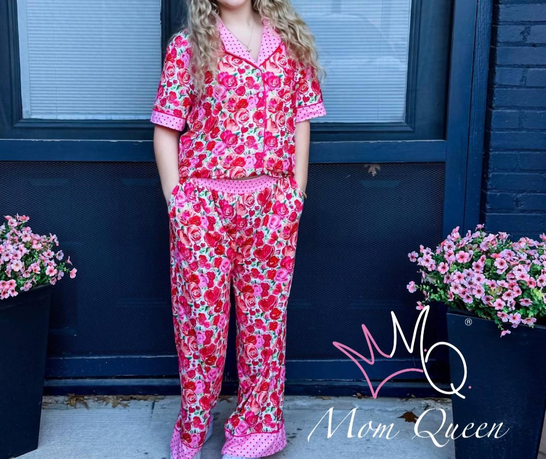 Paige The 2-piece Pajama Set in red - women's sleepwear - view 4