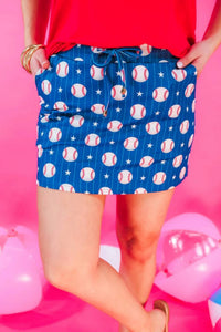 Jess Lea - Out Of Your League Baseball Drawstring Skort