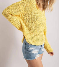 Sweet Generis - Loose Popcorn Knit Pullover