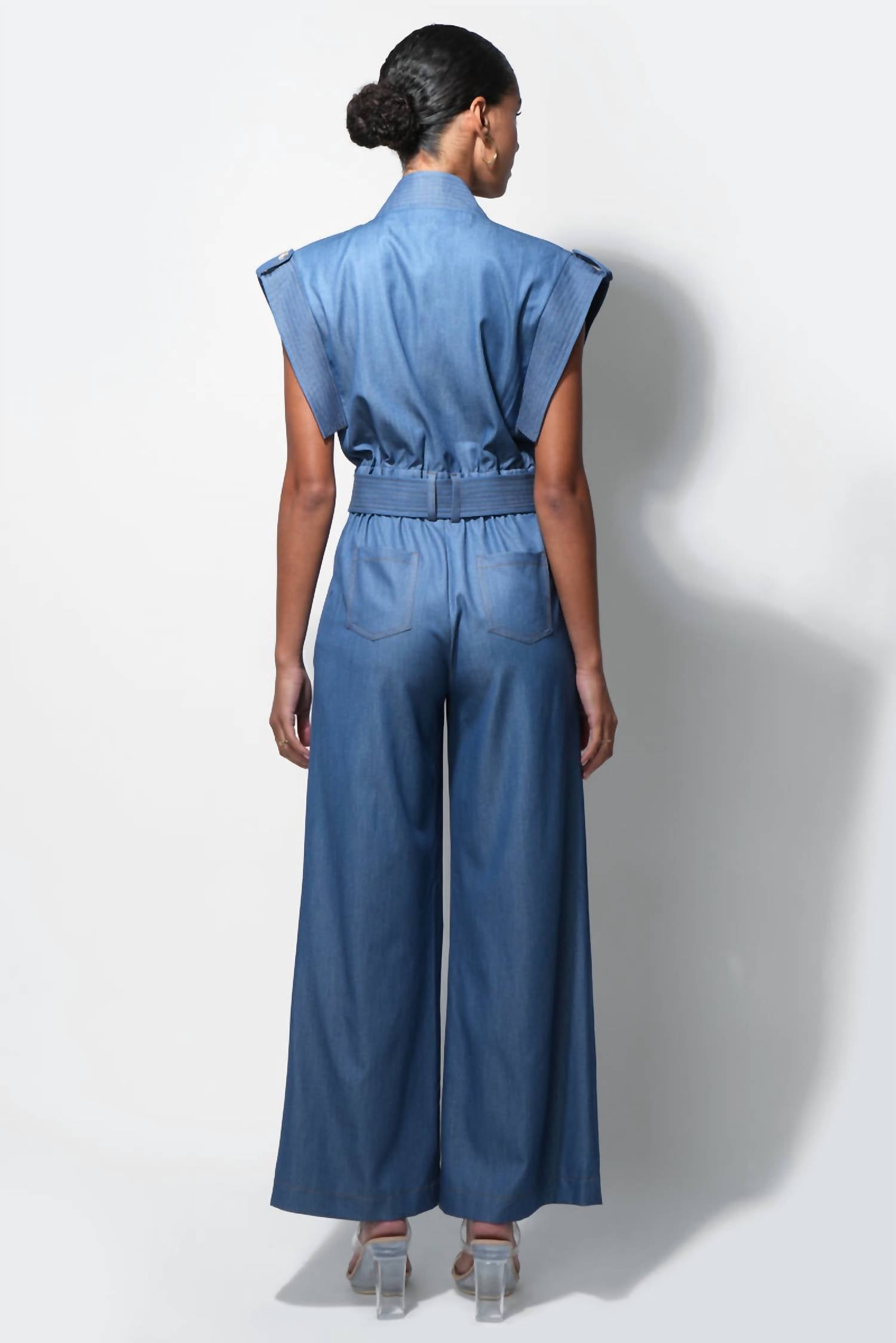 Adelyn Rae - Talia Contrast Stitch Jumpsuit