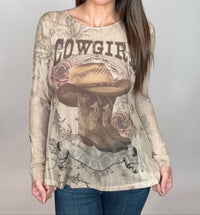 Origami - Cowgirl Mesh Top