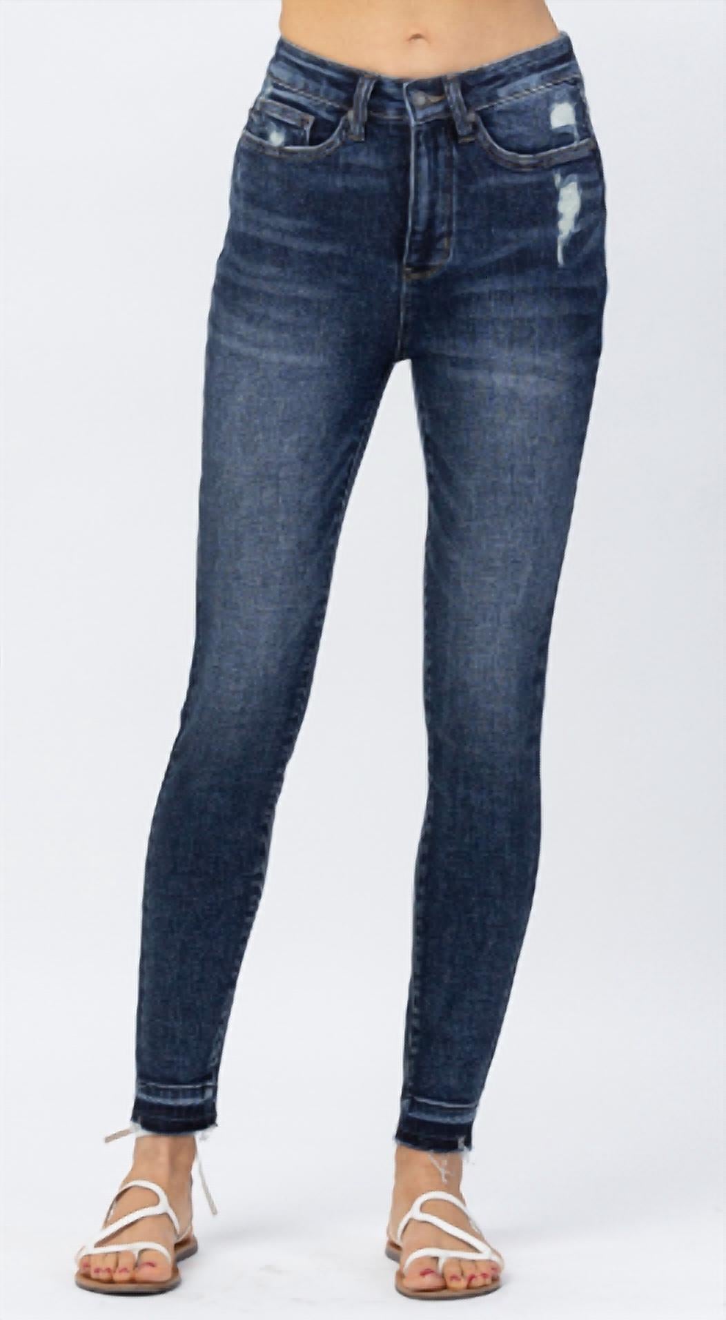 Judy Blue - High Waisted Tummy Control Clean Skinny Jeans