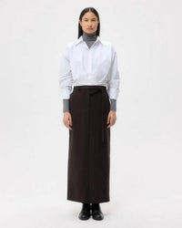 Twp - Taken Cropped Button-down Top