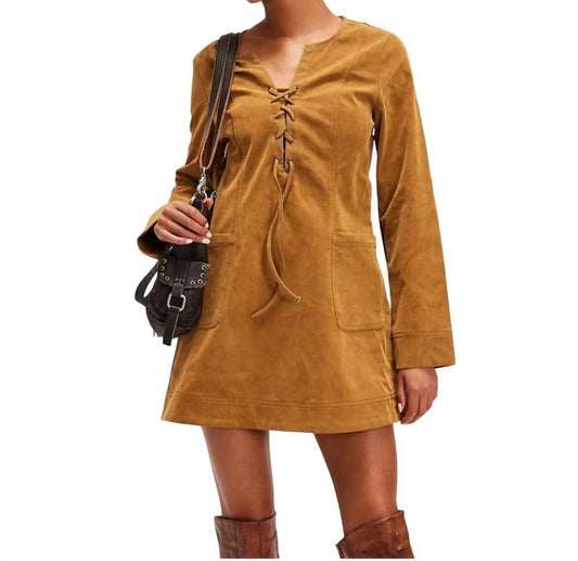 Free People - Bradely Faux Suede Dress