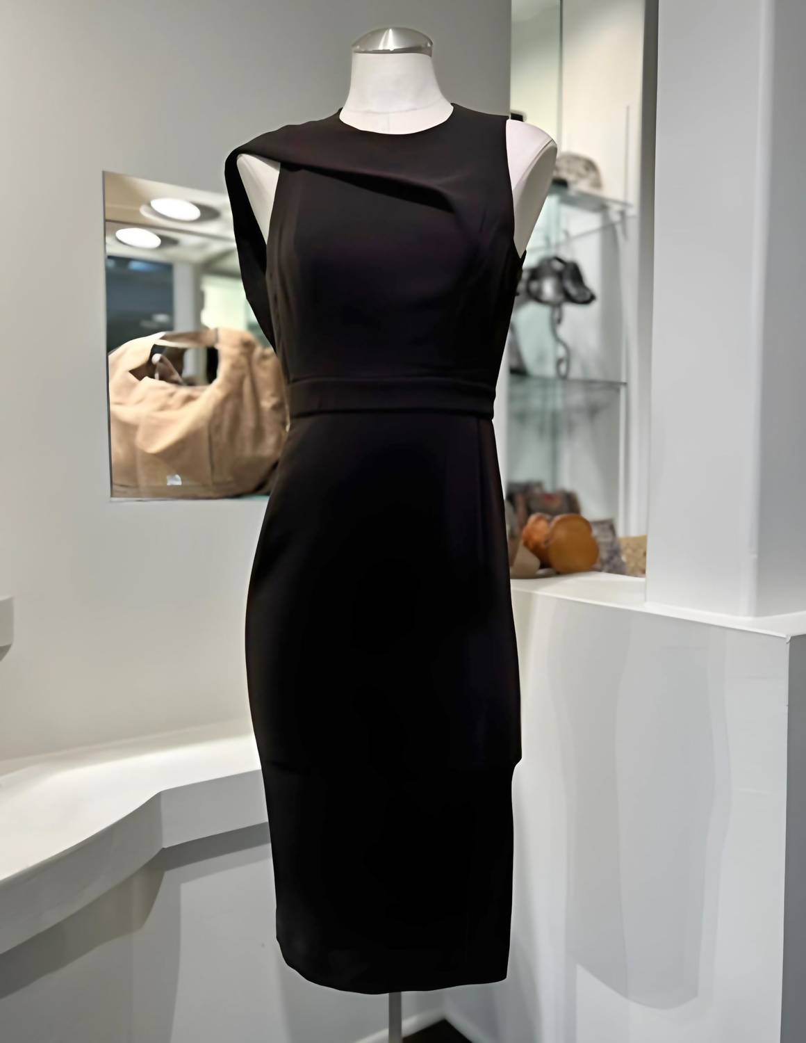 TWIST SHOULDER DRESS