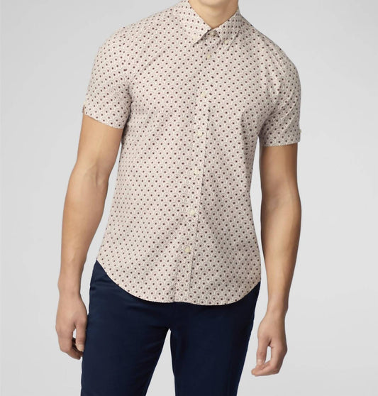 Ben Sherman - Retro Block Geo Print Short Sleeve Shirt