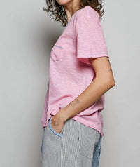 Pol - Hand-stitched Detail Slub Cotton Tee