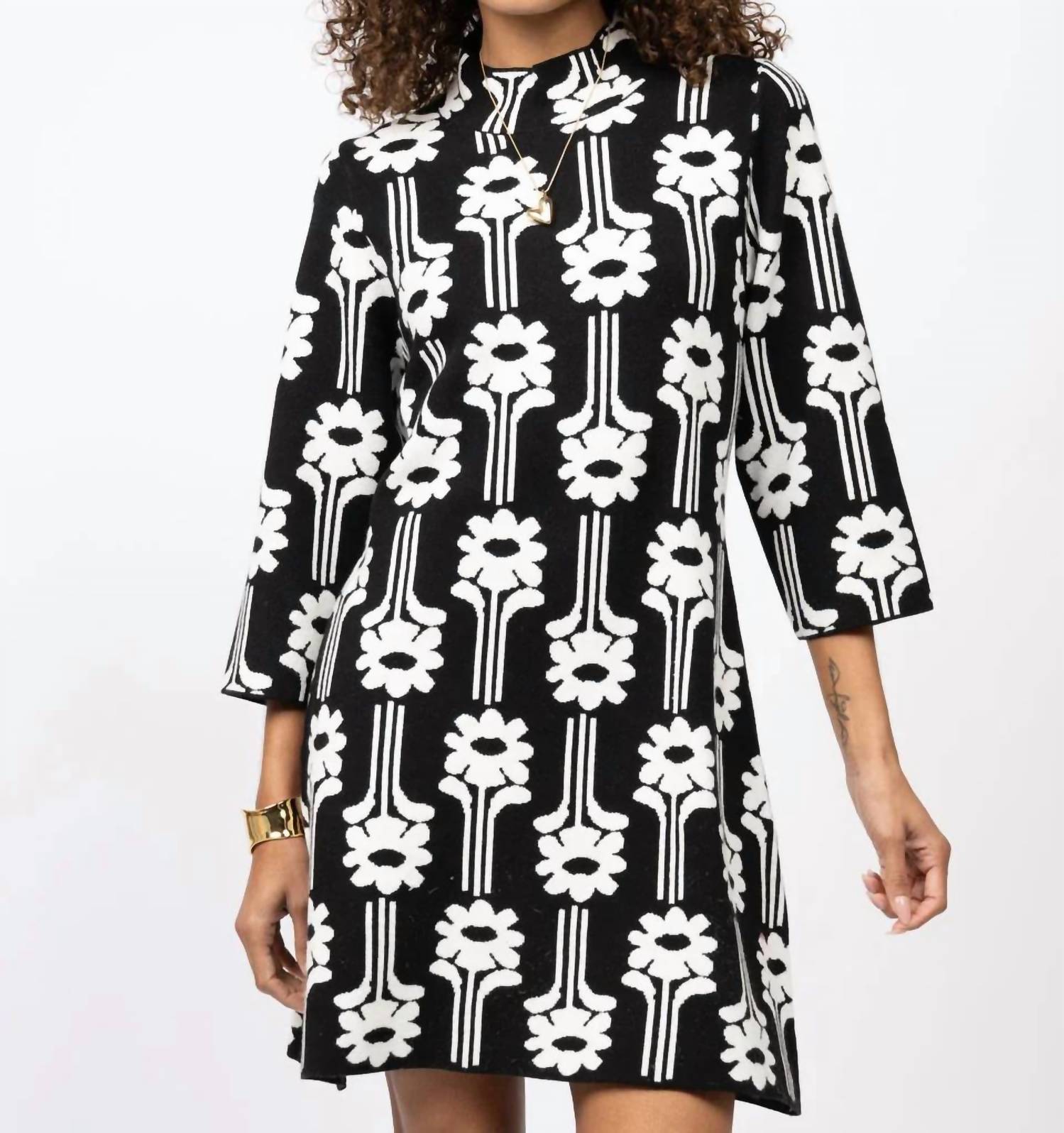 Uncle Frank - Flower Power Knit Dress