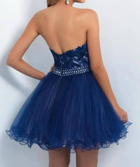 Blush Prom - Embroidered Baby Doll Cocktail Dress