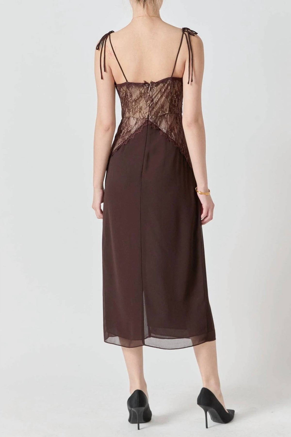 Endless Rose - Lace See Through Midi Dress