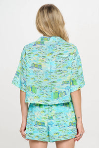 Meet Me In Santorini - Shoreline Top