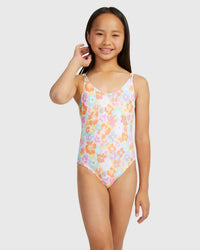 Roxy - Girls Floraya One Piece Floral Swimsuit