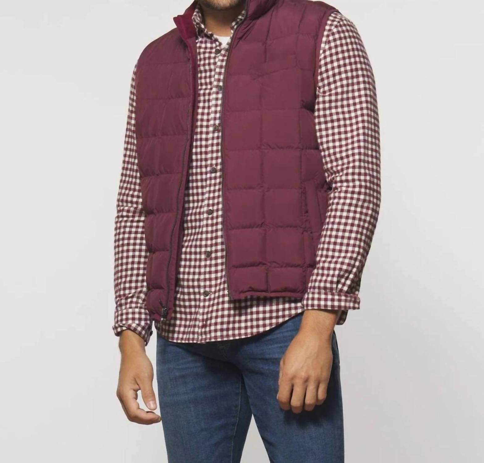 Johnnie-O - Enfield Zip Front Quilted Puffer Vest
