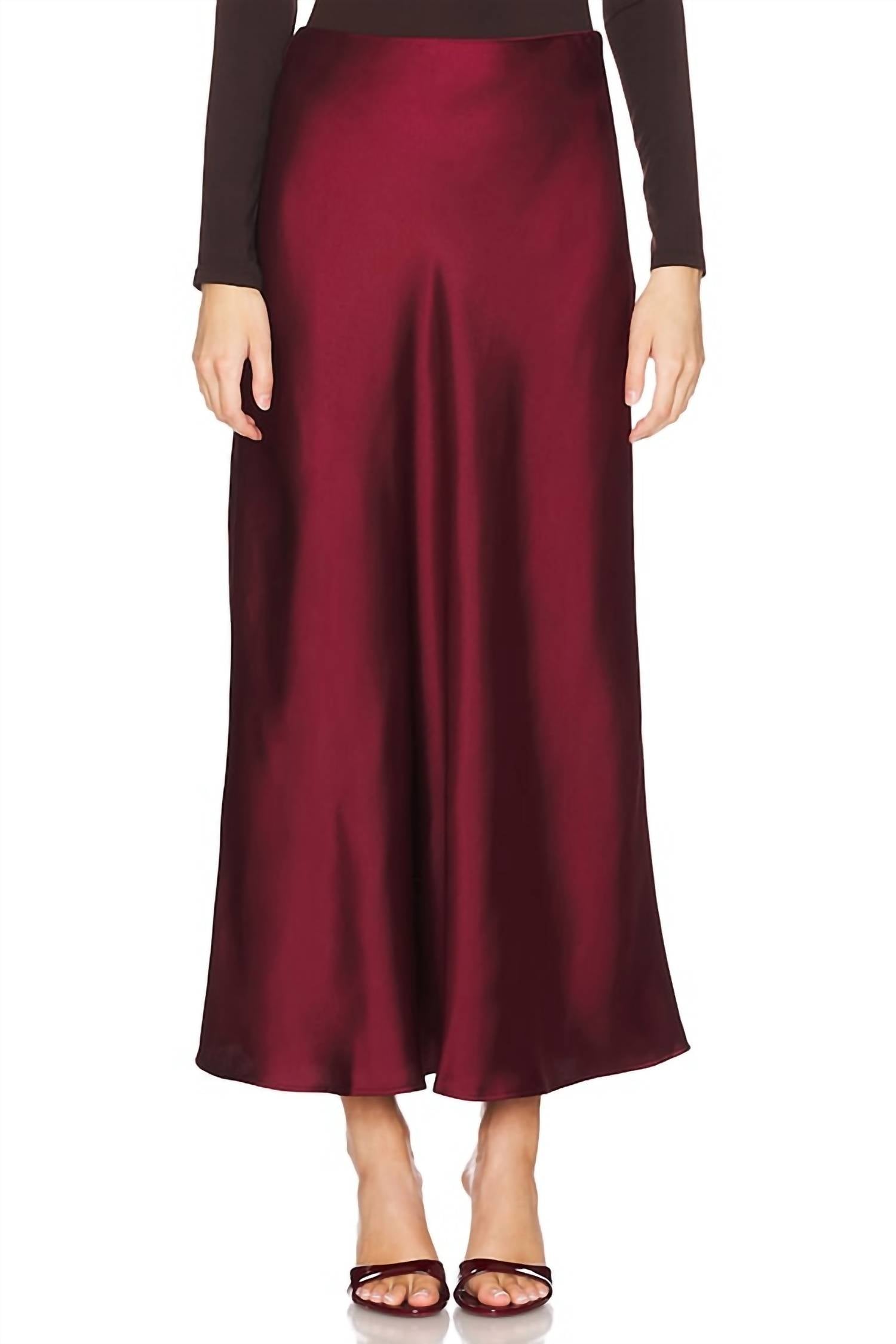 STEVE MADDEN Jeannie Skirt in cabernet - women's skirt