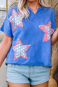 Shewin - Patriot Star Patched Tee