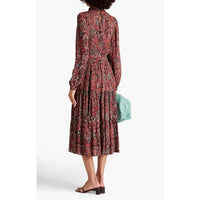 Nicholas - Eleanor Gathered Printed Midi Dress