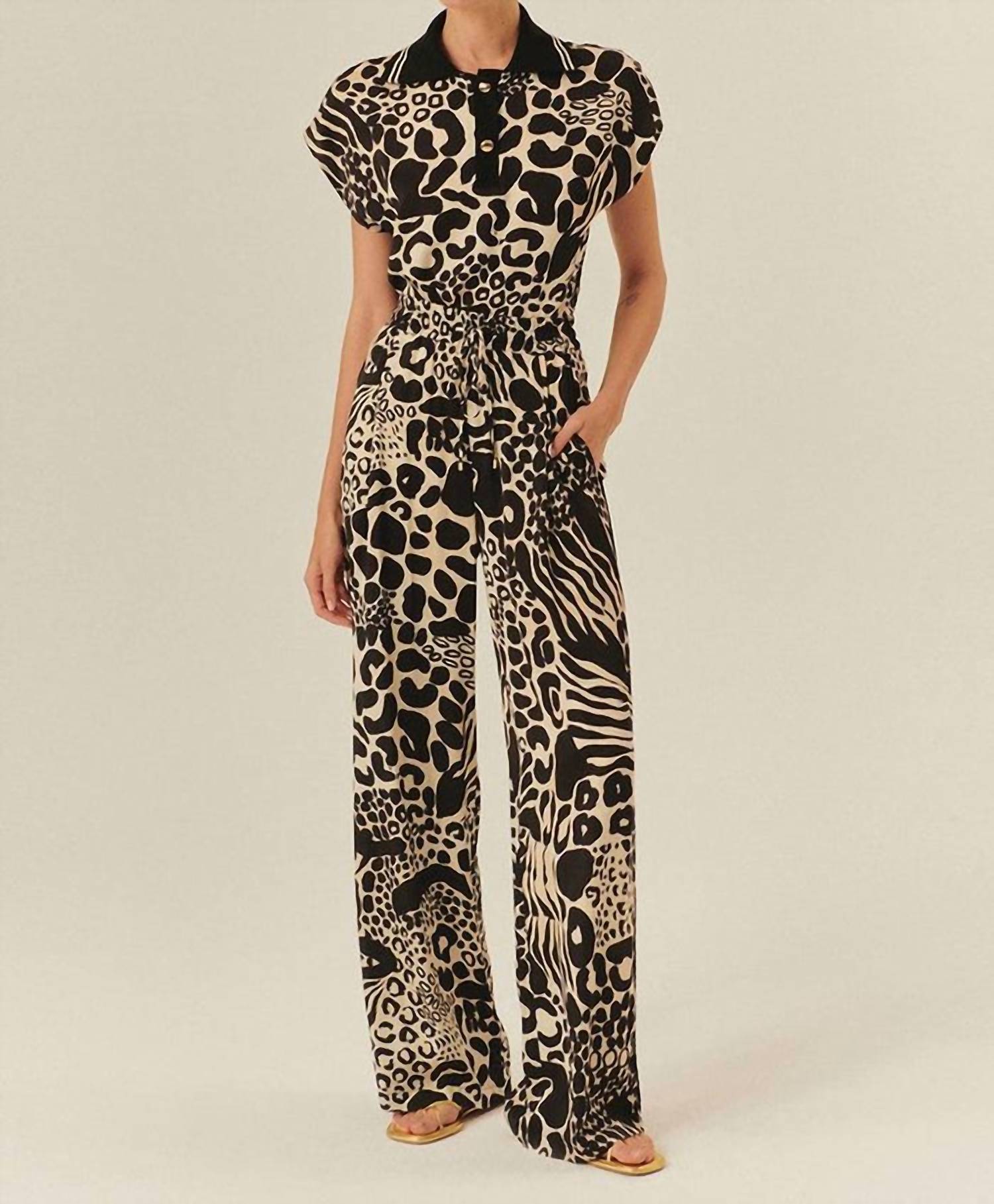 Exquise - Tailored Linen Palazzo Pant