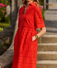 Tyler Boe - Lane Cotton Eyelet Maxi Dress