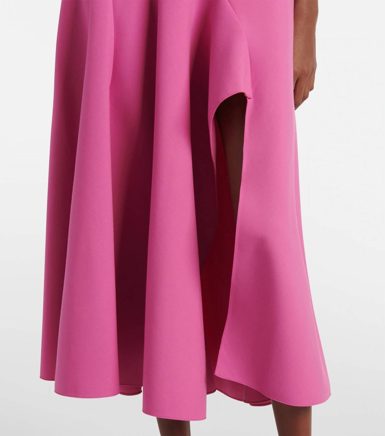 Oscar De La Renta - Draped Wool-blend Midi Dress