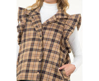 Thml - Carlette Plaid Puffer Vest