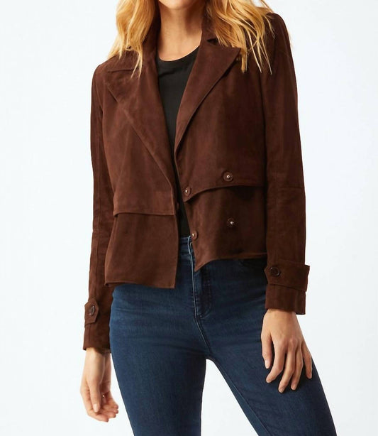 SUEDE SHORT TRENCH