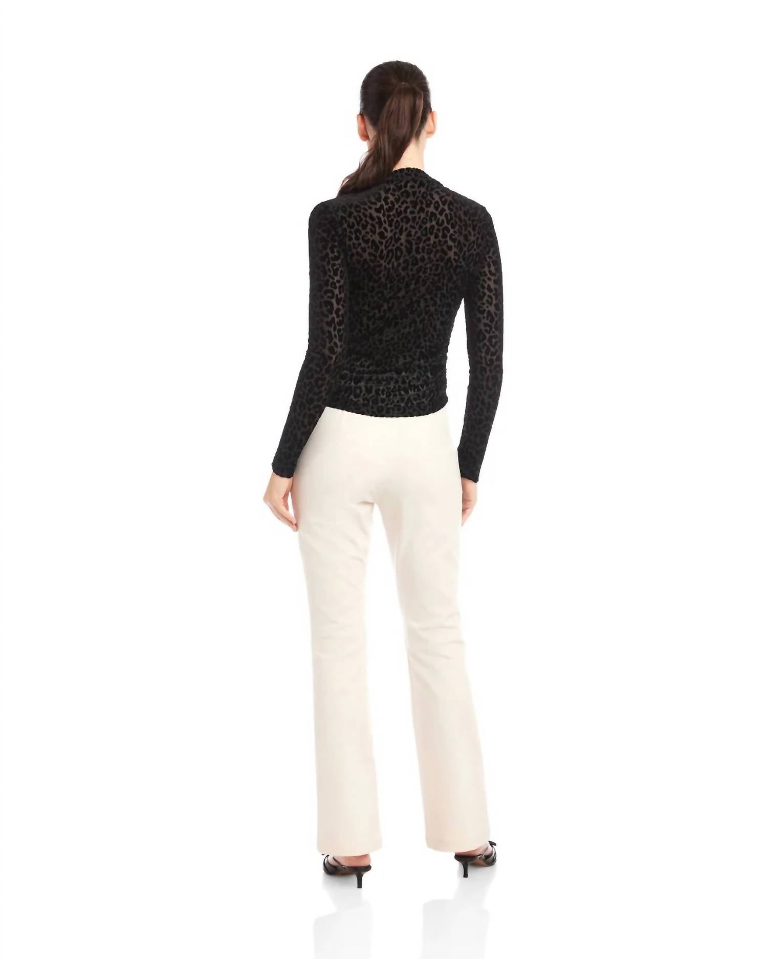 Fifteen Twenty - KHAMI LEOPARD LONG SLEEVE TOP