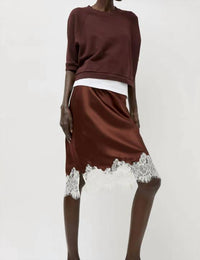 No. 6 - Reina Pull On Silk Skirt