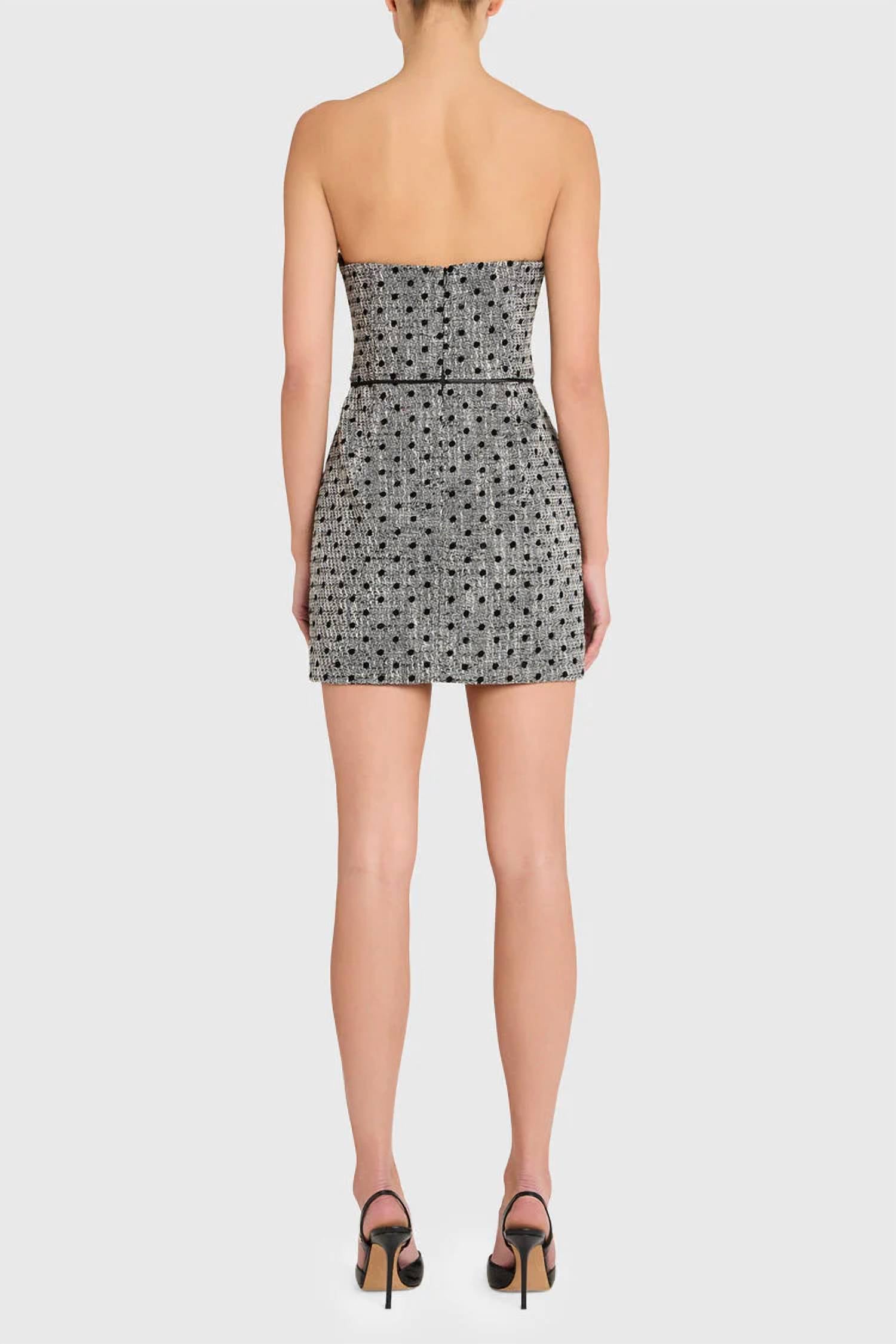 Amanda Uprichard - Puzzle Strapless Mini Dress