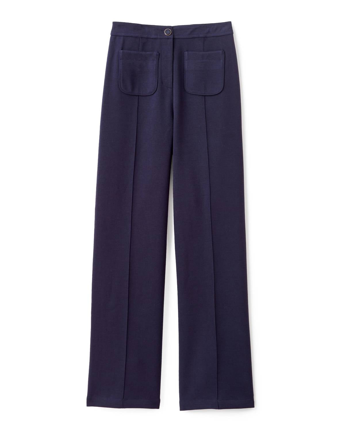Cartolina Nantucket Women's Beverely Trousers in dark navy - women's pants