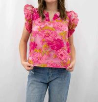 Jodifl - Organza Floral Blouse